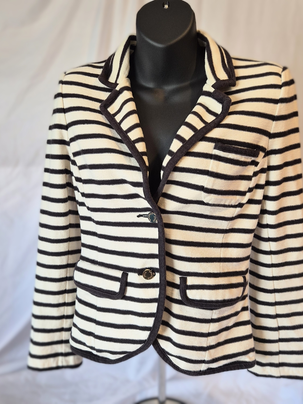 Bird‎ by Juicy Couture | Nautical Striped Cotton Blazer